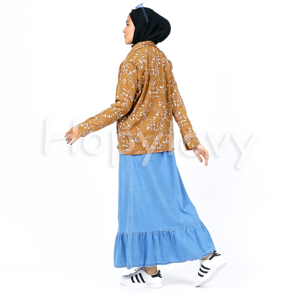 HOPYLOVY - Kemeja Wanita Terbaru Lengan Panjang Adiba-COCO - Adiba