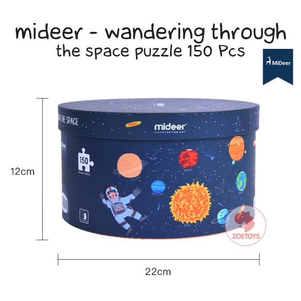 Zoetoys Mideer Wandering Through The Space Round Puzzle 150 Pcs | A Day In The Forest | Dive into the Sea | Bulat Cari Kado Natal