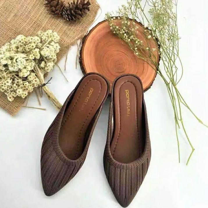 ❤️SHOPPP✔️ - Sandal sepatu Mules jelly wanita porto lady size 36-40