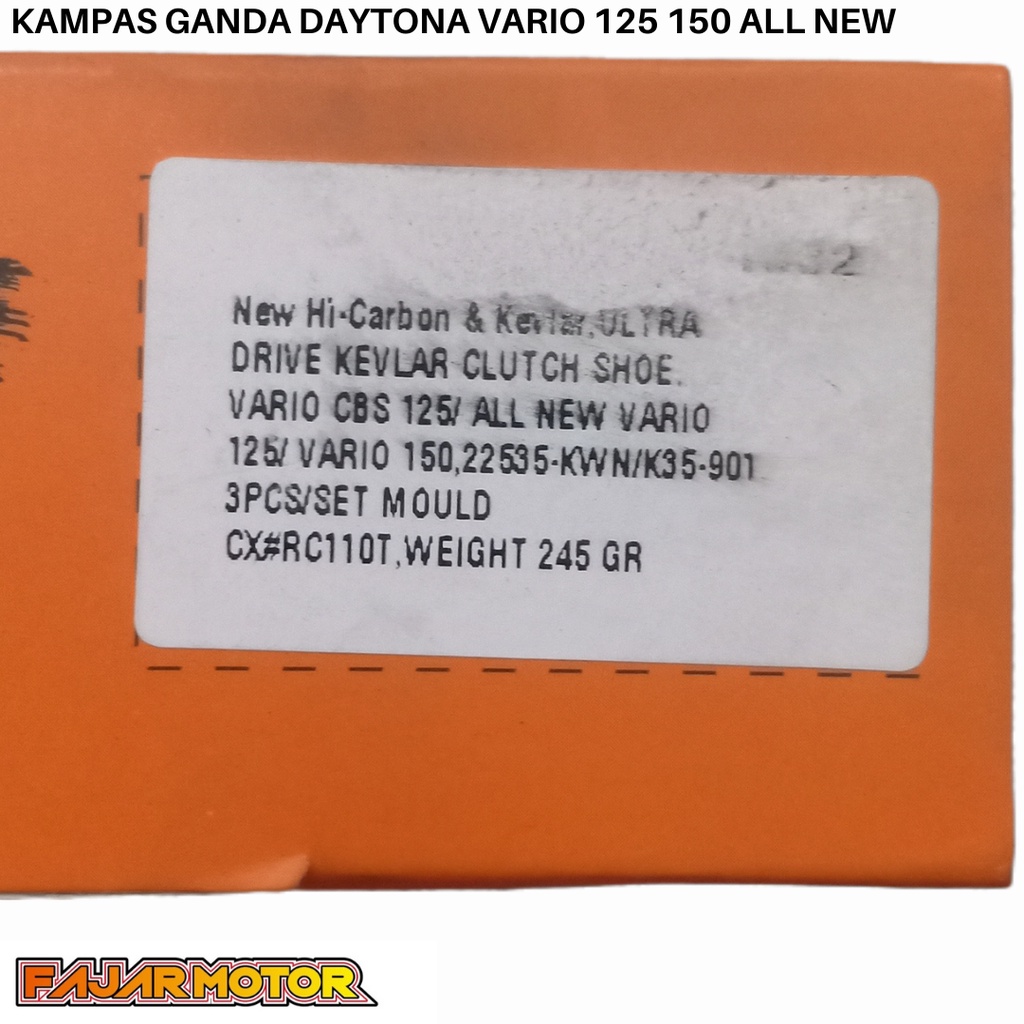 KAMPAS GANDA DAYTONA RACING VARIO 125 OLD VARIO 150 ALL NEW 2019 TYPE 4632