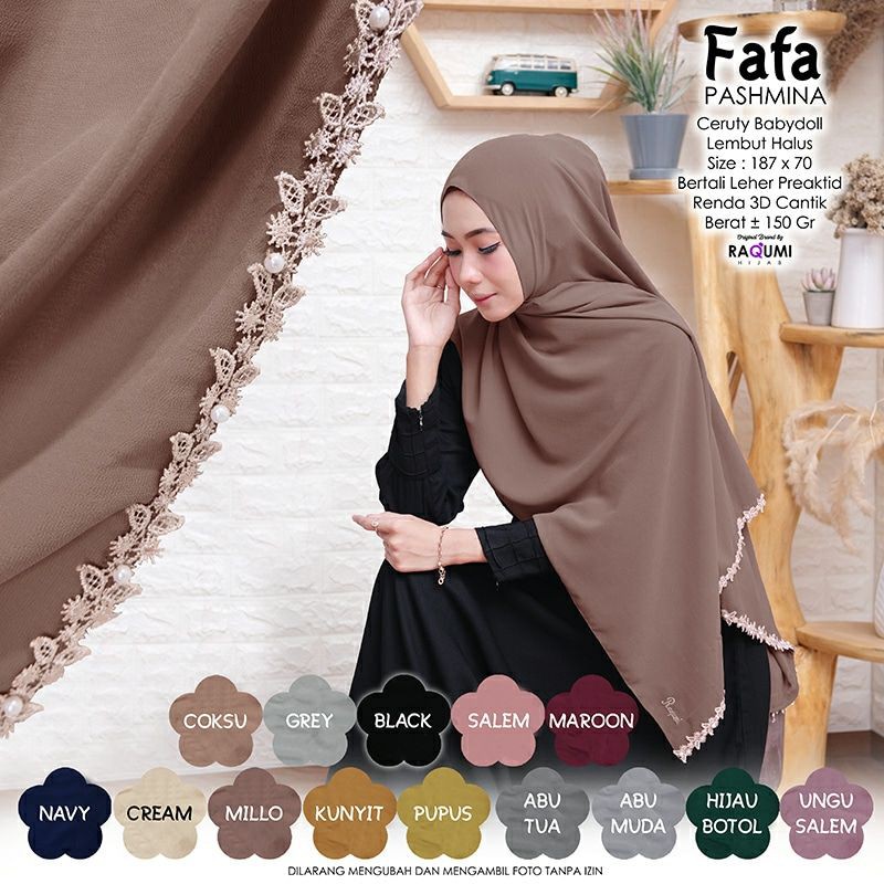 [original raqumi] FAFA PASHMINA