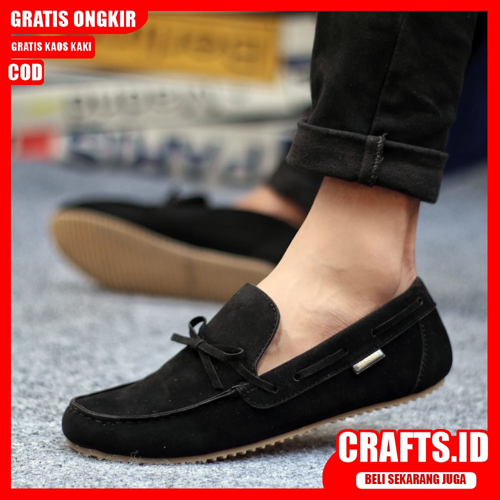 CELTIX - Sepatu Slip On Pria Sepatu Casual Pria Slop Sepatu Slip Antislip Kerja Kantor Cowo/Cowok Sepatu Kasual Semi Formal Kuliah Kondangan Gaya Santai Keren