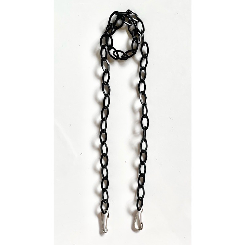 STRAP MASK / RANTAI CHAIN / TALI MASKER / KALUNG MASKER / GANTUNGAN MASKER / HITAM BLACK / KEKINIAN