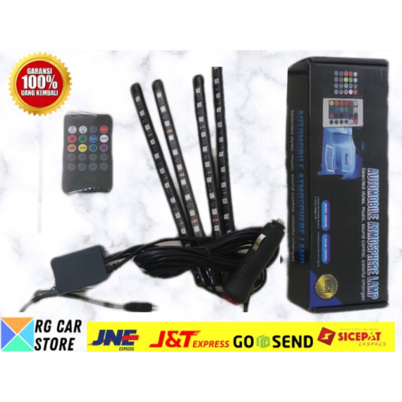 LAMPU LED KOLONG MOBIL 12 TITIK PLUS REMOTE/ATMOSPHERE LAMP PLUS REMOTE DIJAMIN PNP BERKUALITAS