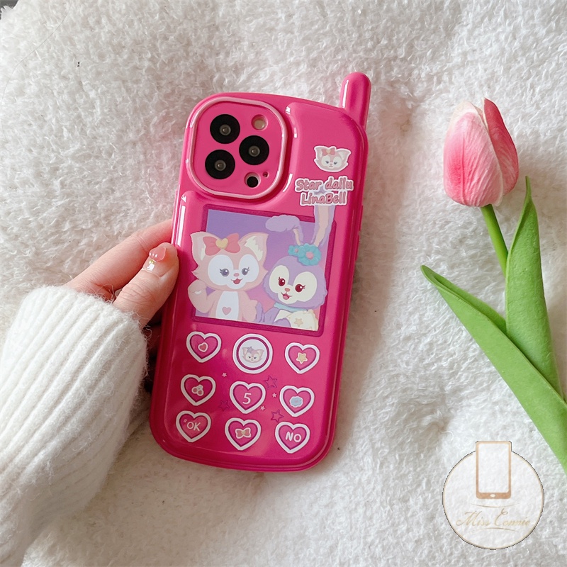 Soft Case TPU Glossy Motif Kartun Disney LinaBell Untuk iPhone 11 12 13 14 Pro MAX 7 8 Plus XR X XS MAX SE 2020