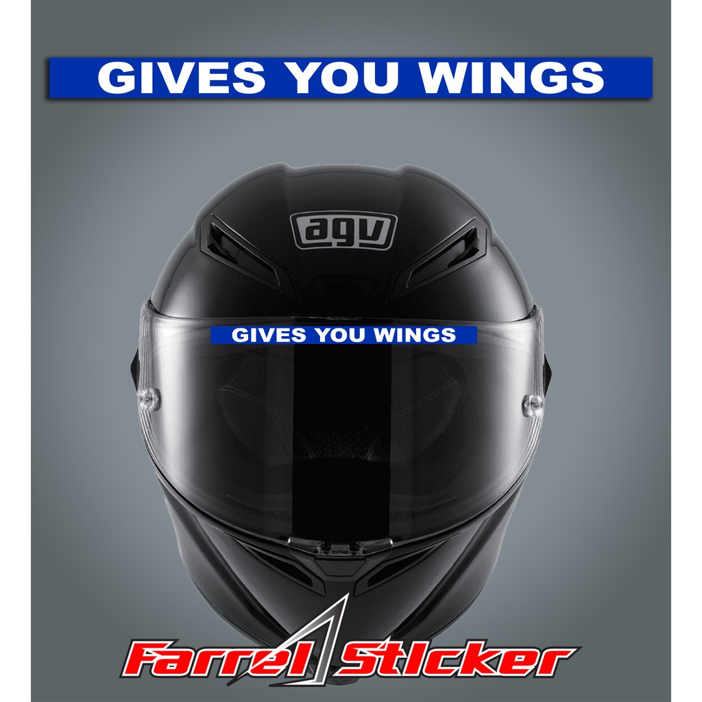 Jual Stiker helm sticker give you wings | Shopee Indonesia