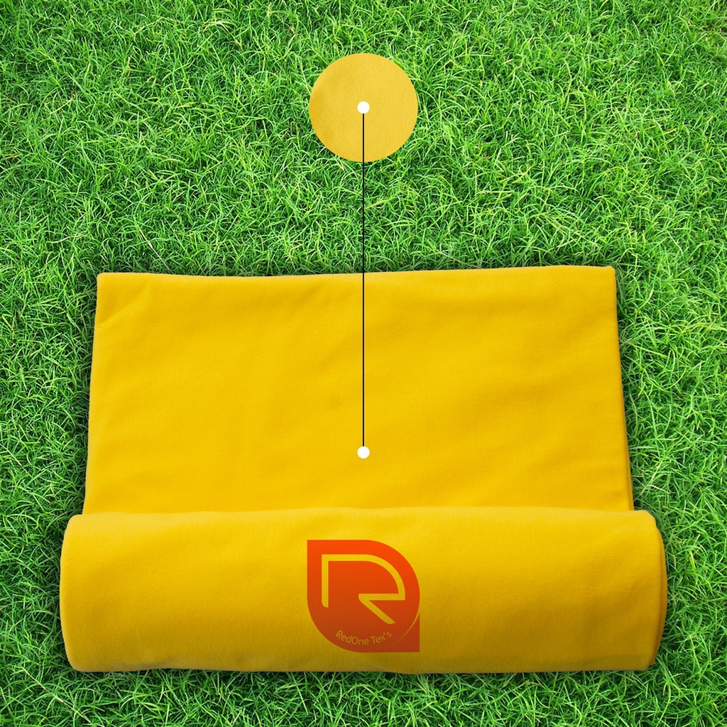 KAIN KAOS KILOAN COTTON SEMI COMBED 24S CANARY (BAHAN KAOS)