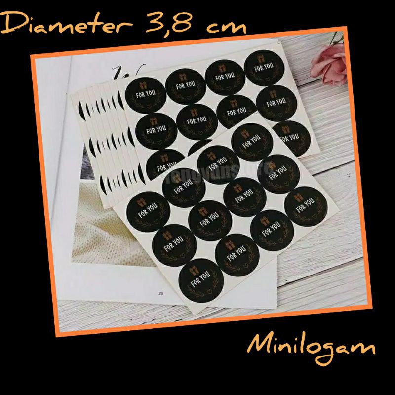 

sticker /stiker ucapan for you, craft ,dekorasi hadiah souvenir,kado,hampers,