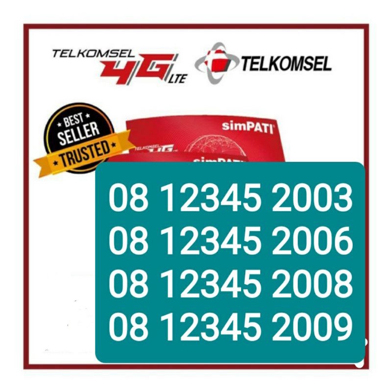 SIMPATI 11 DIGIT TAHUN LAHIR 0812345,08 12345 2003,2006,2008,2009,2010,2015,2017,2018
