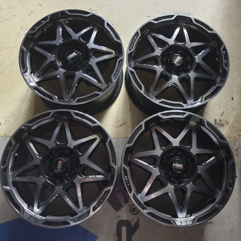 Velg Bekas Hsr TRAGA R15 Hole/Pcd 4X100/4X114,3 Black