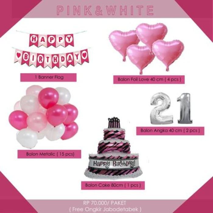 

PAKET BIRTHDAY "PINK & WHITE