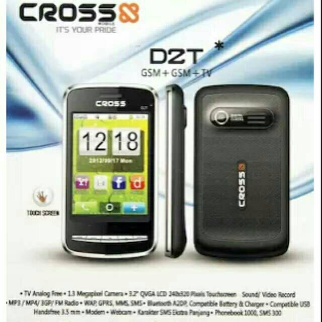 HP CROSS D2T TV HANDPHONE MURAH