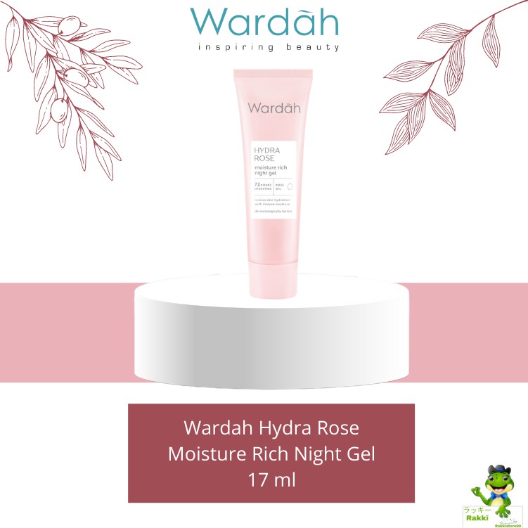 ❣️Rakkistore99❣️Wardah Hydra Rose Moisture Rich Night Gel 17ml (100% Original)
