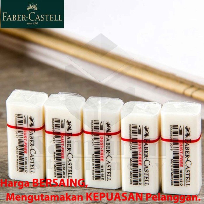 

Lucu Penghapus Faber - Castell / Eraser Stip Hapus Putih Isi 40 Pcs / Pak Bagus