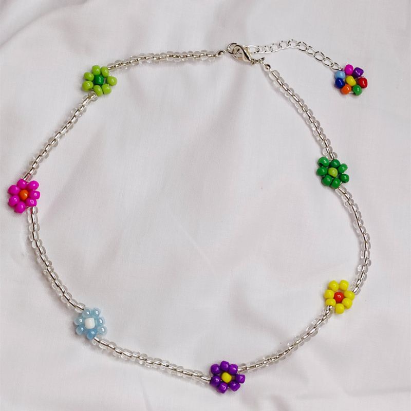 Kalung Choker Daisy Rainbow