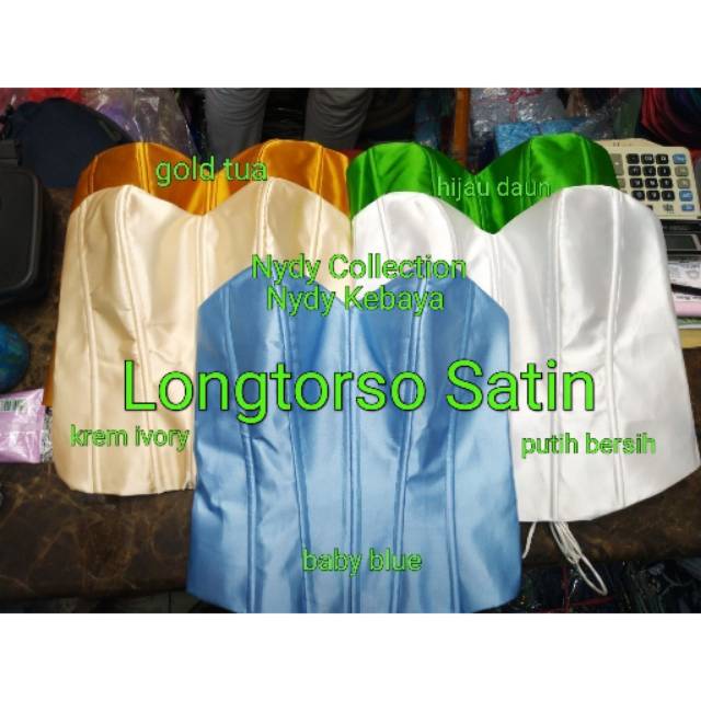 Longtorso Kamisol Satin Tulang 10