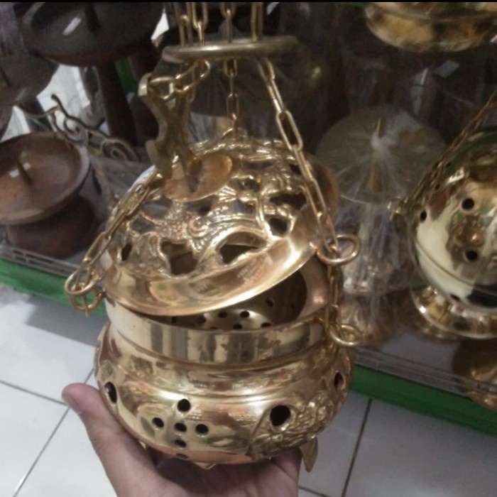 Dupa - Wiruk Tempat Dupa Cor Besar Plus Dupa