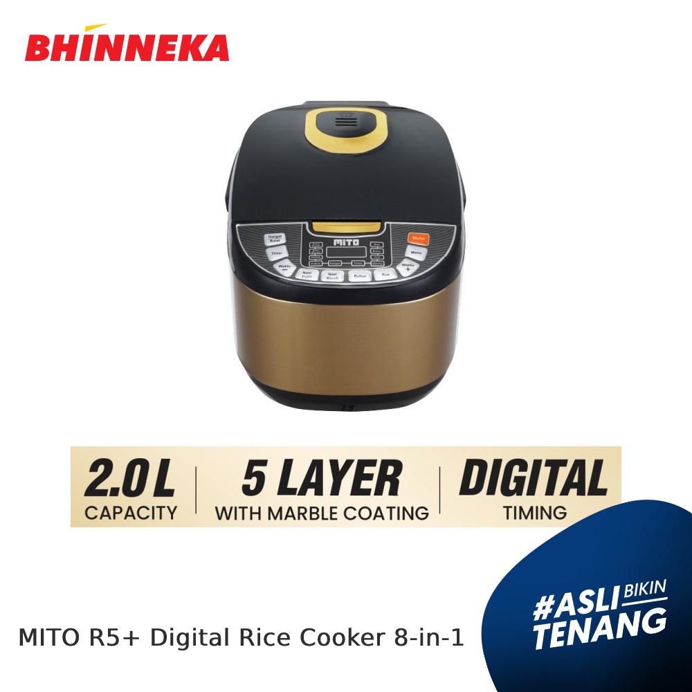 Jual MITO R5+ Digital Rice Cooker 8 In 1 Shopee Indonesia
