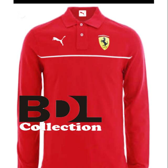 Kaos Polo Shirt Lengan Panjang Puma Ducati