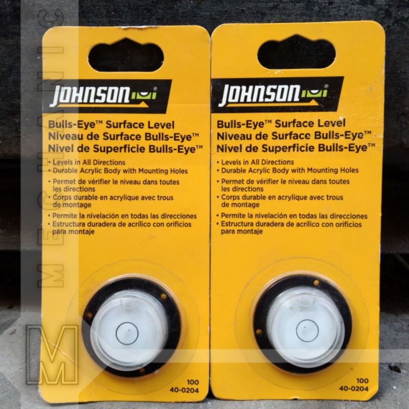 waterpas bulat model bola mata Jhonson bulls eye