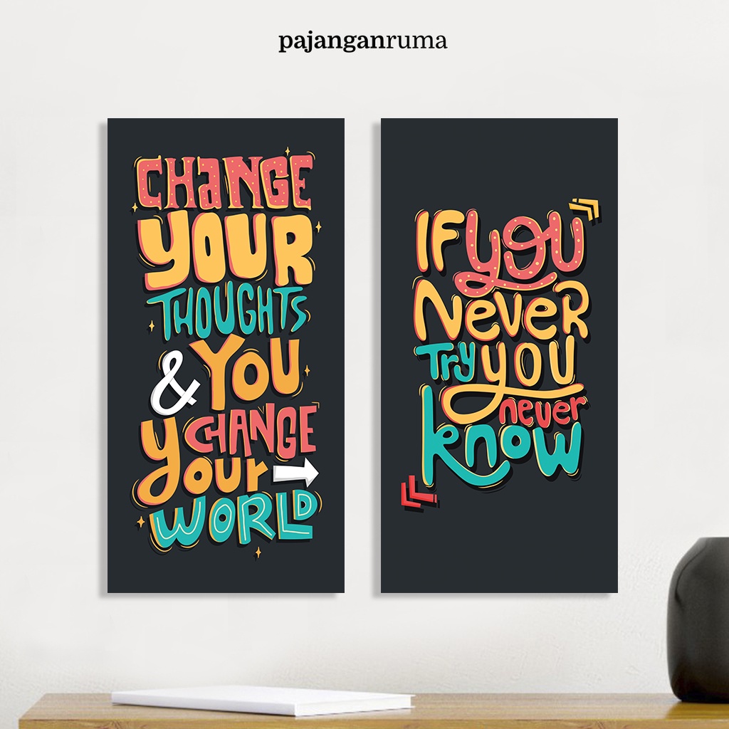 Pajangan Rumah Hiasan Dinding Dekorasi Kamar Walldecor Motivasi Quotes Aesthetic