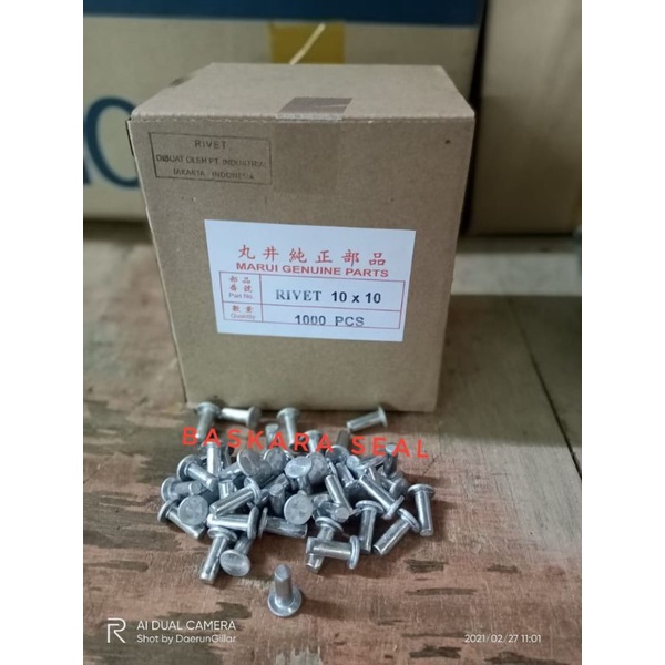 PAKU KAMPAS REM/PAKU RIVET ALMUNIUM 10X10