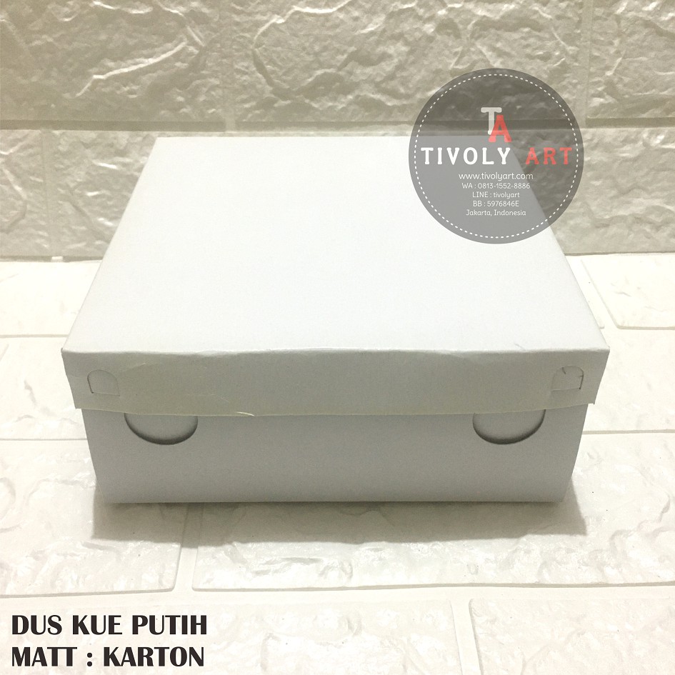

DUS PUTIH TEBAL | Dus Kue | Box Nasi | Dus Roti | Dus Nasi | Dus