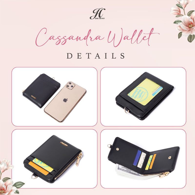 CASSANDRA WALLET JIMSHONEY DOMPET KARTU CARD HOLDER FREE TALI PANJANG