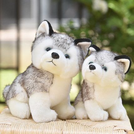 MAINAN BONEKA ANJING HUSKEY PUPPY DOG IMPOR LUCU