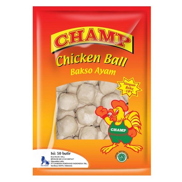 

Baso Ayam Champ 500 gr isi 50 pcs Bakso Chicken Ball