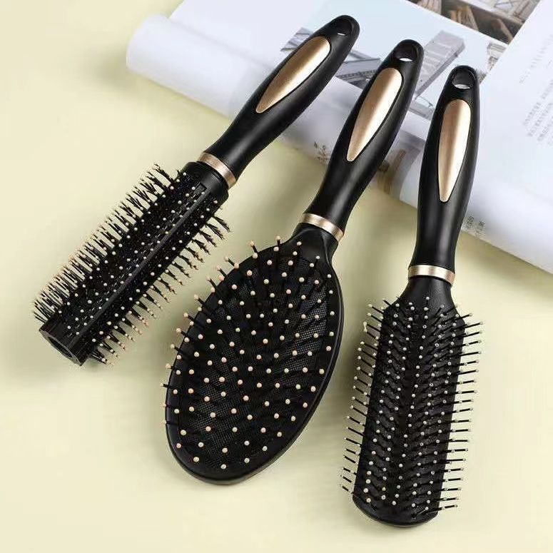 ED - SISIR RAMBUT ANTI KUSUT HITAM PREMIUM / SISIR ANTI KUSUT / SISIR PIJAT KESEHATAN PREMIUM QUALITY