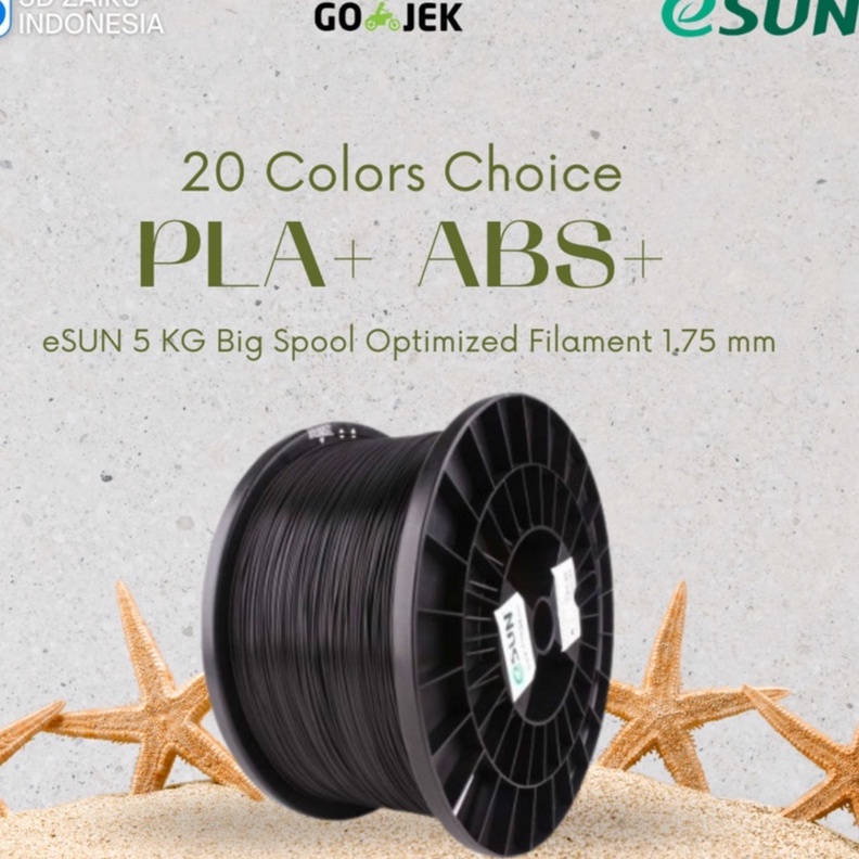 eSUN 3D Filament 5 KG Optimized PLA+ ABS+ Filament 1.75 mm