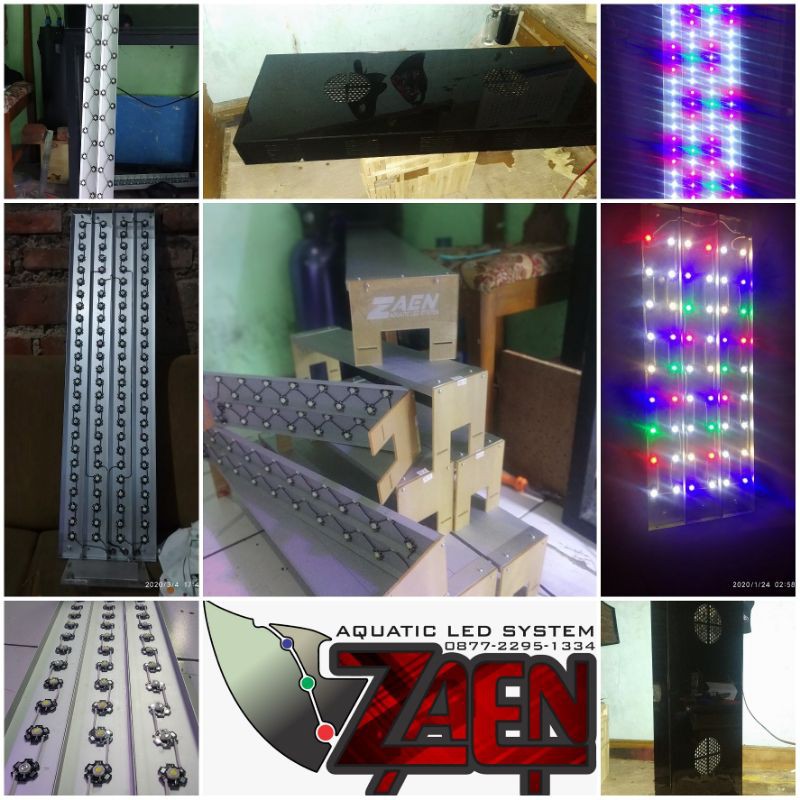 Lampu Aquarium / led Hpl custom 80 cm 100 watt