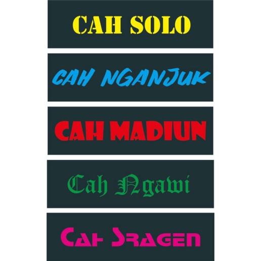 

Cutting stiker Nama Kota bebas Request