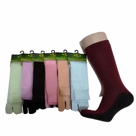 KAOS KAKI JEMPOL POLOS MULTI WARNA/ KAOS KAKI WANITA MUSLIMAH BAHAN POLYESTER