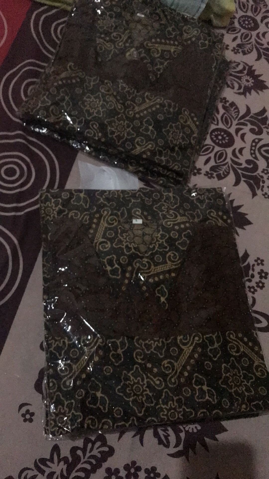 Hem Batik Pria Pendek Lawasan Sogan/pari Sulur/parang Black/merak Papua Ori By Batiek Berkah