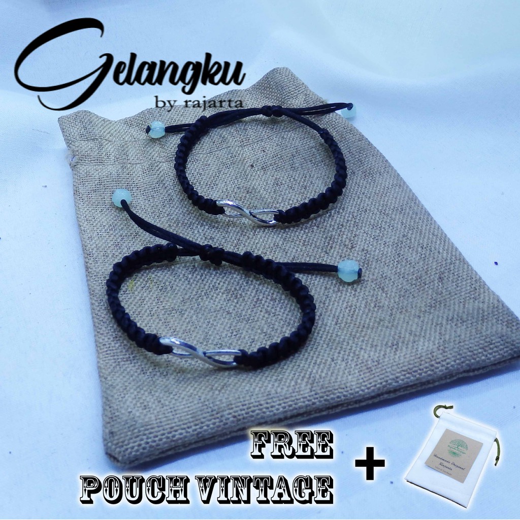 2Pcs Gelang Janji Persahabatan Hadiah Untuk Teman Pasangan Pacar