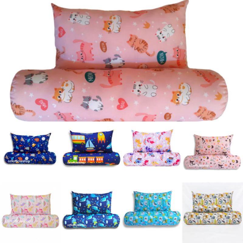 1 Set Bantal Guling Anak Karakter Motif Doraemon
