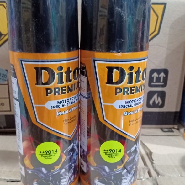 Pilok Pilox Cat Semprot DITON Premium F 9014** Fluorescent Yellow Stabilo Kuning (400cc)