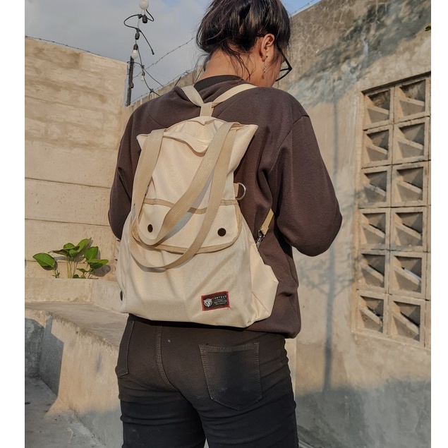 FANTEUS - Totepack Ikari Tas Laptop Pria Wanita Tote Bag Multifungsi Backpack Tas Selempang