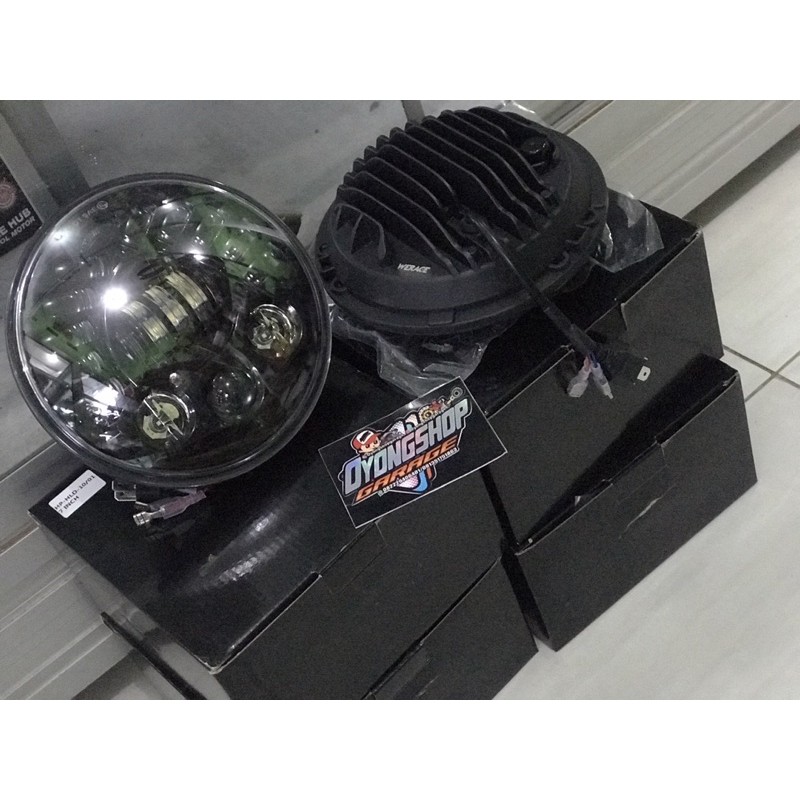 headlamp daymaker 7 inch 19 LED pnp Tiger/ninjaR/w175