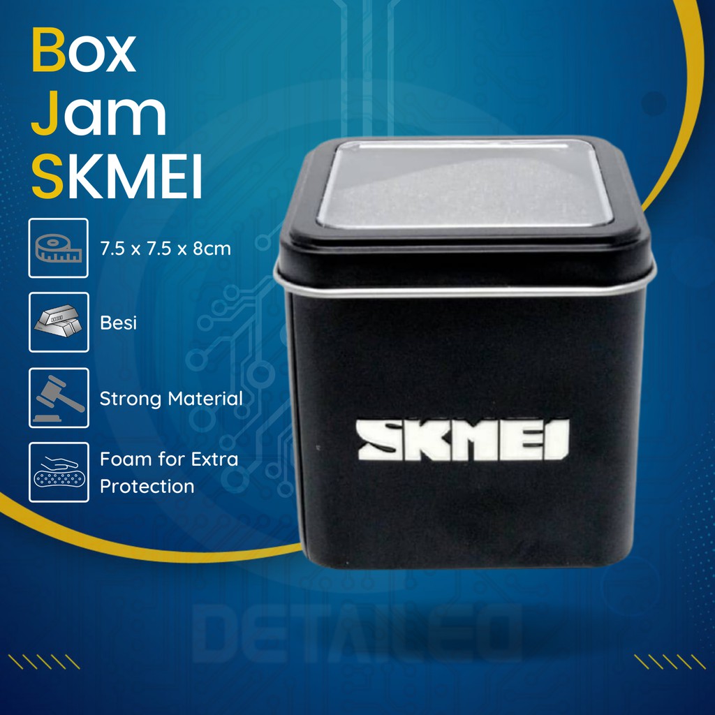 

Box Kotak Kado Hadiah Jam Tangan Bahan Besi Metal Bantalan Busa SKMEI