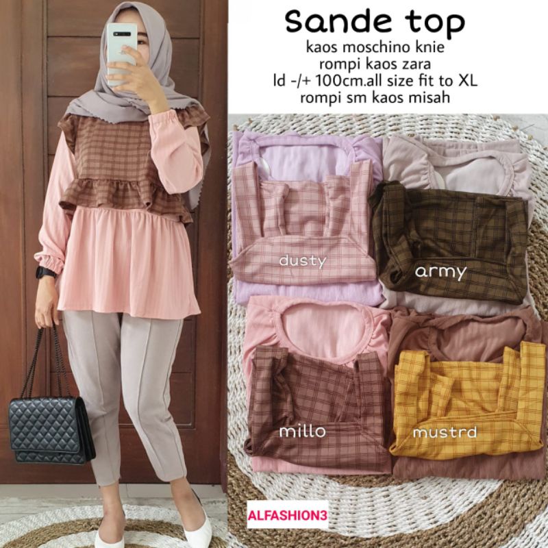 SANDE TOP BY ALFASHION