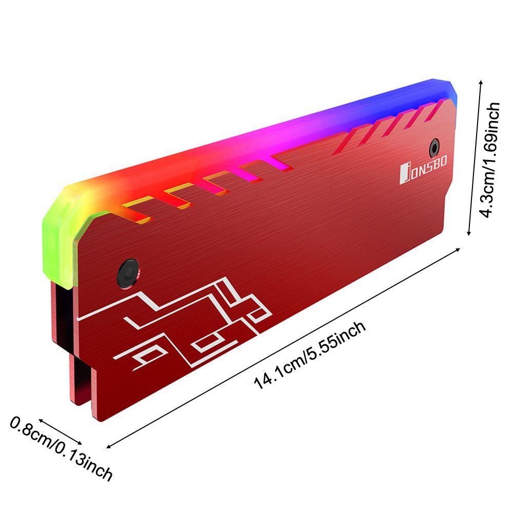 TOP Ram Heatsink PC Cooler Luminous Radiator Komputer