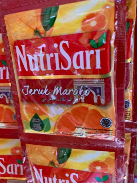 Nutrisari Jeruk Maroko 14gr renceng isi 10 sachet x 14 gram