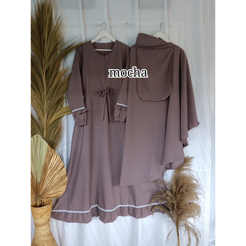 (COD) TERLARIS..!! GAMIS SET SYARI NABILAH/GAMIS WOLFIS SYARI SET HIJAB DAN CADAR-5