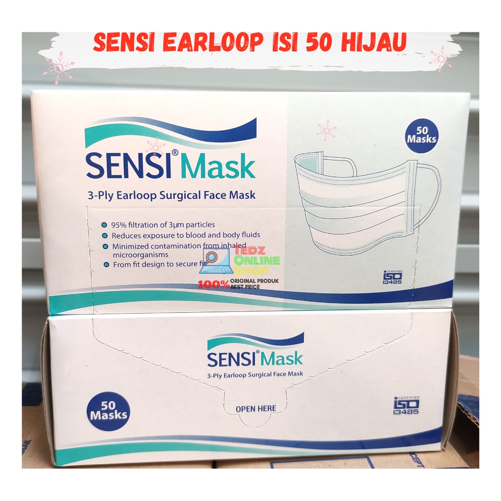 Sensi Masker Isi 50 3ply Earloop