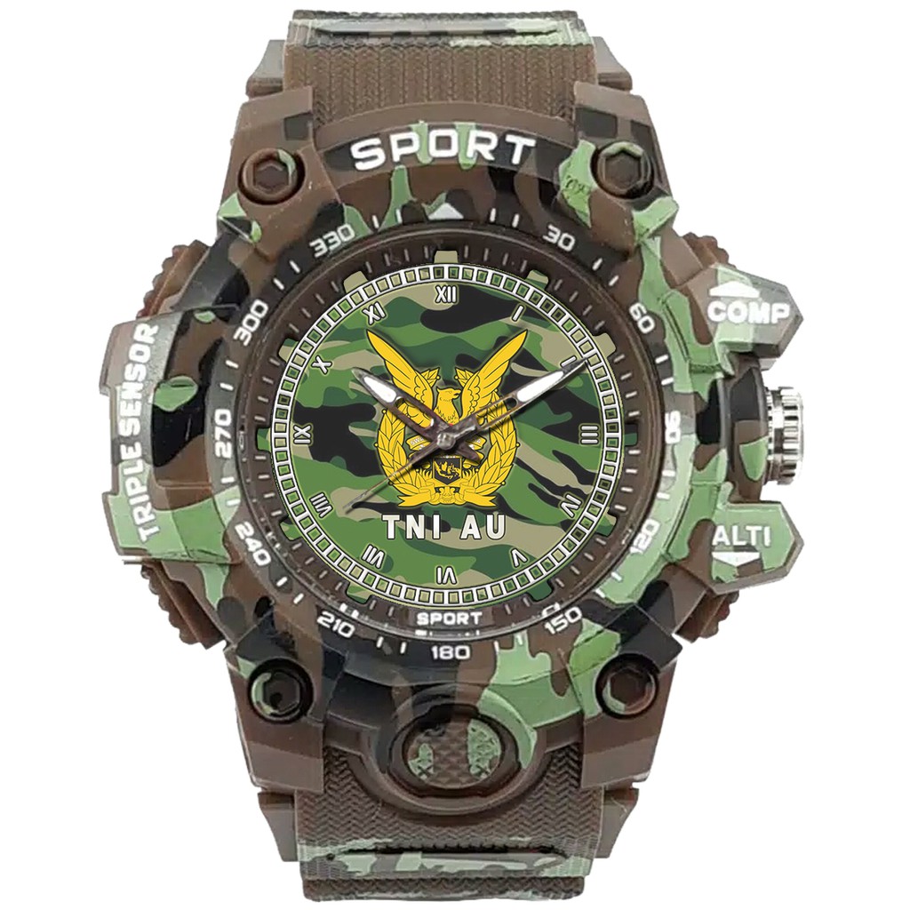 (SPECIAL EDITION) JAM TANGAN LOGO TNI-AU WATER RESISTANT NO.14