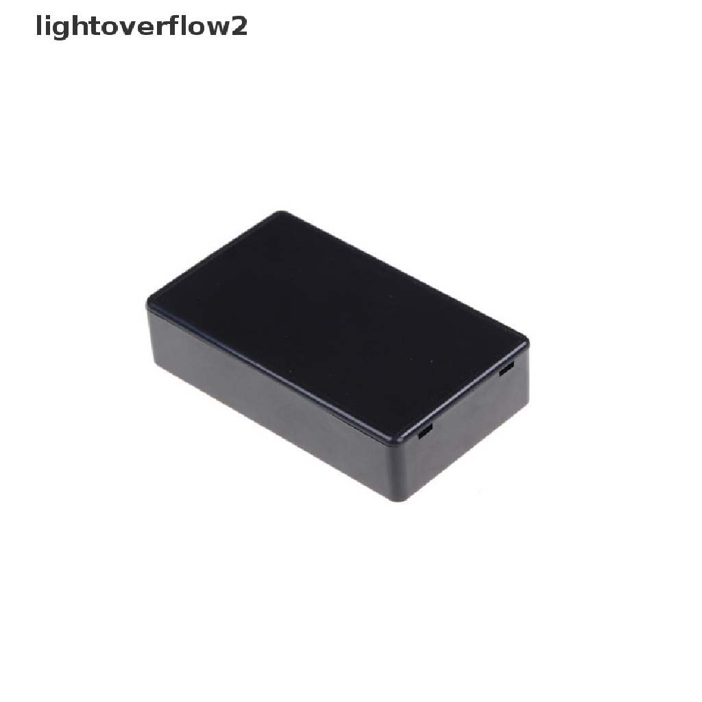 (lightoverflow2) Kotak Case Proyek Elektronik Bahan Plastik Warna Hitam Ukuran 85x50 X 21mm