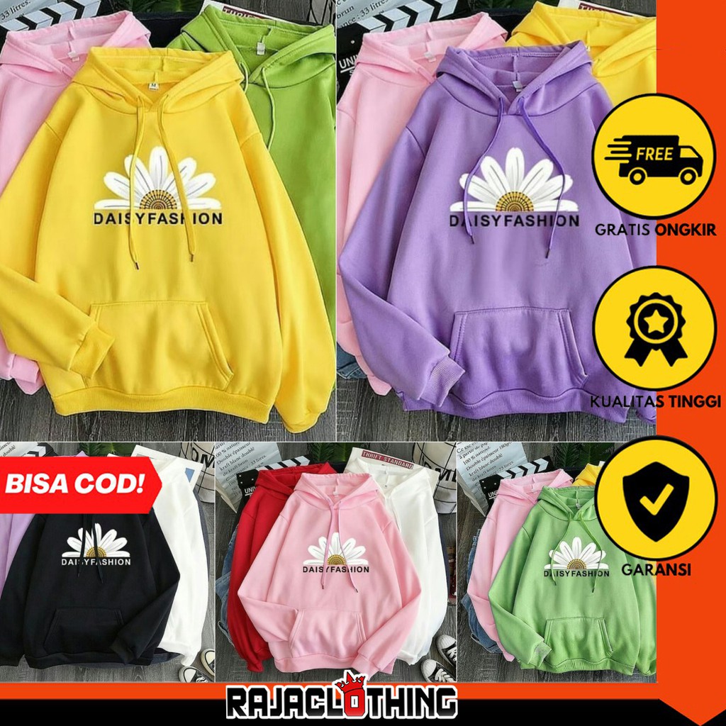 RCL - SWEATER HOODIE JUMPER DAISY FASHION SIZE L-XL (PRIA &amp; WANITA)